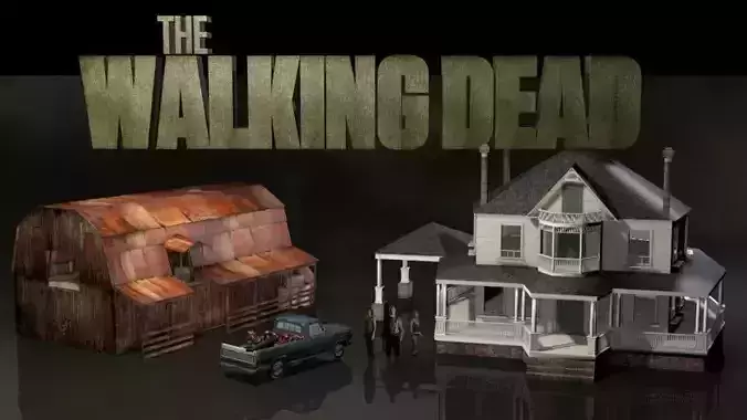 Walking Dead Farm Set