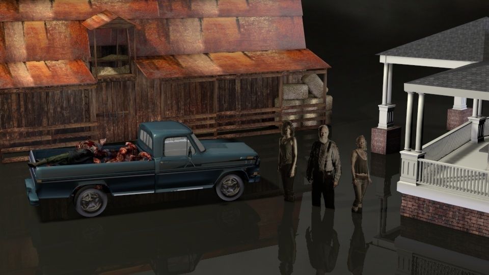 Walking Dead Farm Set 3D model_6