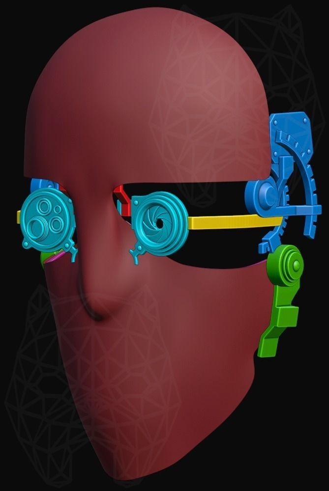 Dishonored 2 3d printable mask 3D print model_19