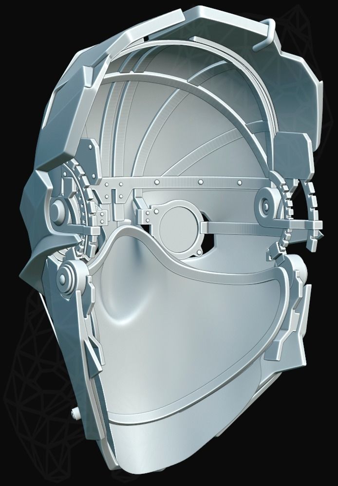 Dishonored 2 3d printable mask 3D print model_5