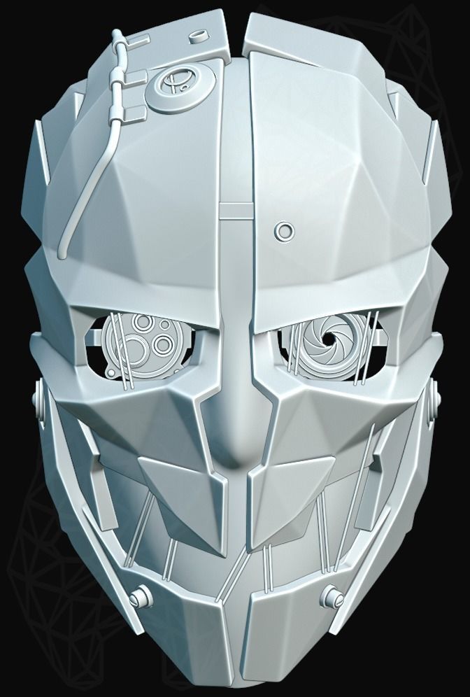 Dishonored 2 3d printable mask 3D print model_1
