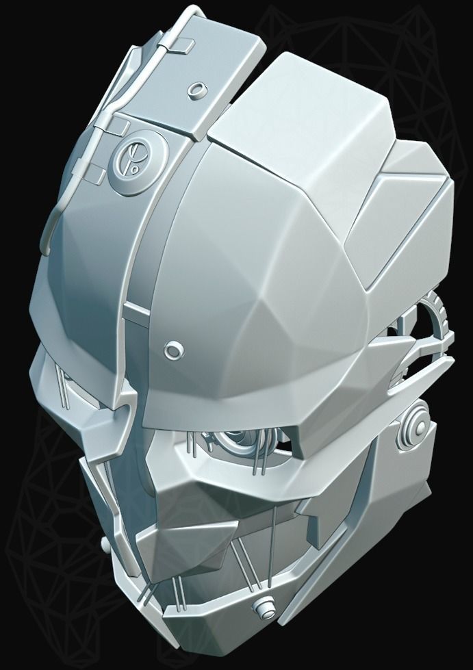 Dishonored 2 3d printable mask 3D print model_4
