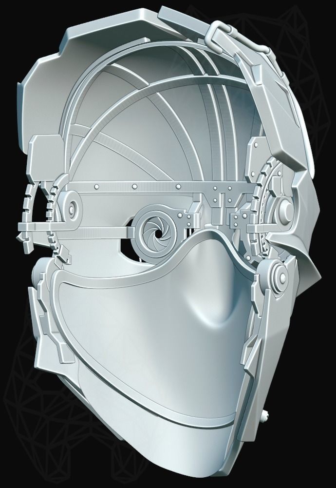 Dishonored 2 3d printable mask 3D print model_6