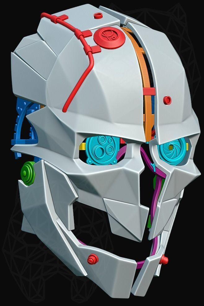 Dishonored 2 3d printable mask 3D print model_15