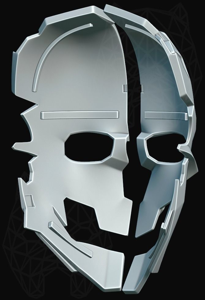 Dishonored 2 3d printable mask 3D print model_17