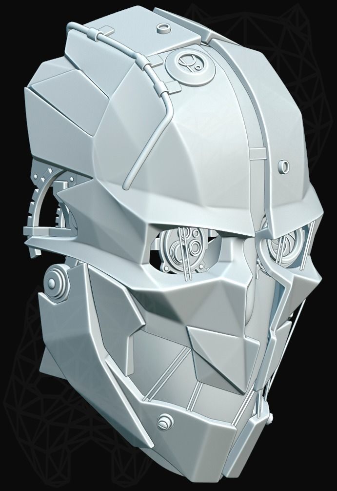 Dishonored 2 3d printable mask 3D print model_3