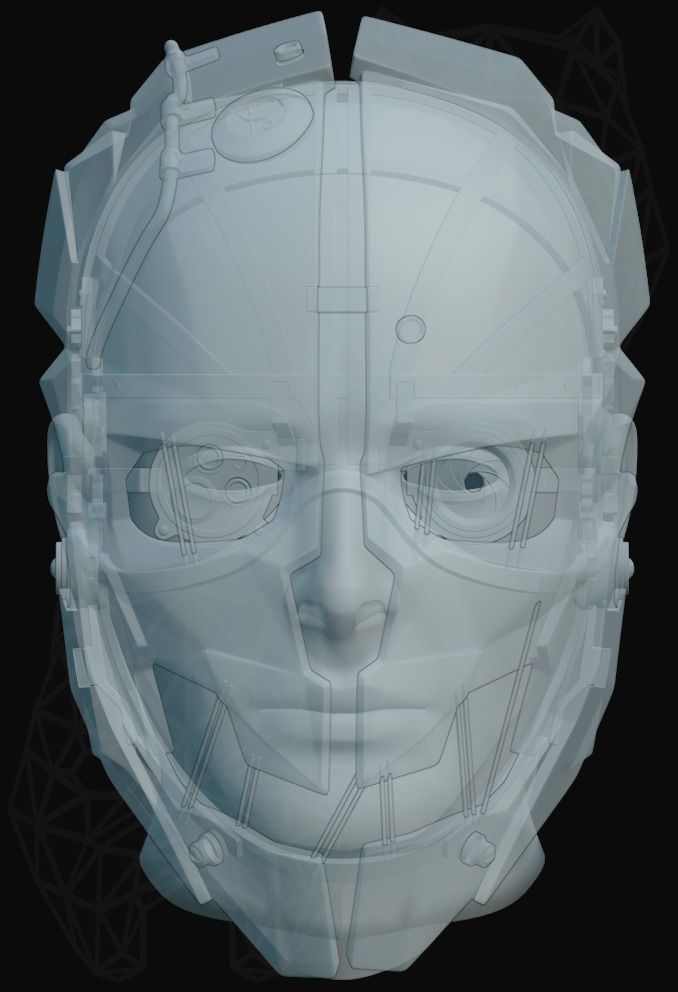 Dishonored 2 3d printable mask 3D print model_8