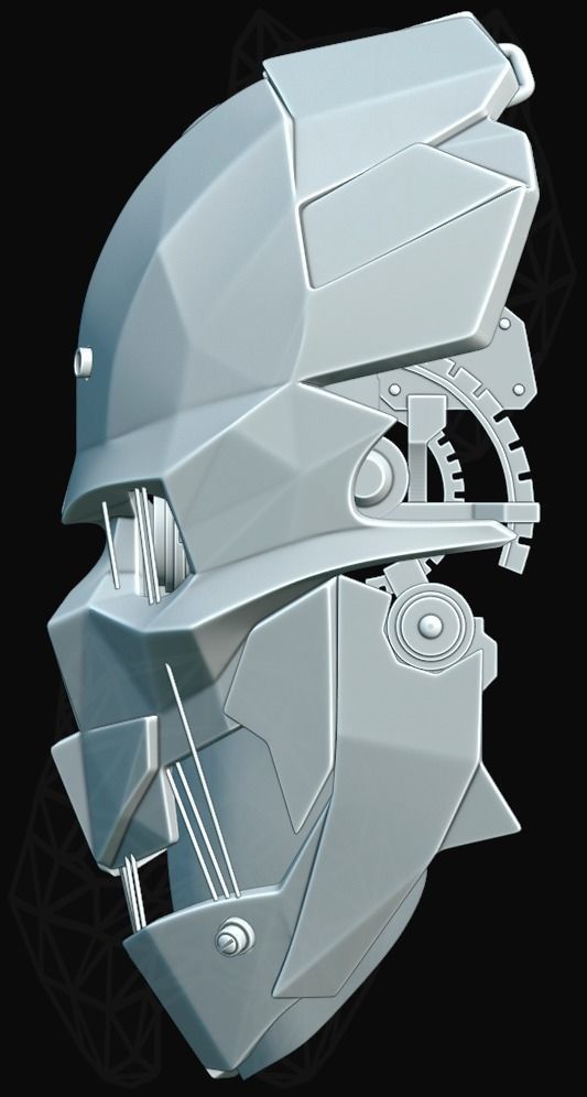 Dishonored 2 3d printable mask 3D print model_2