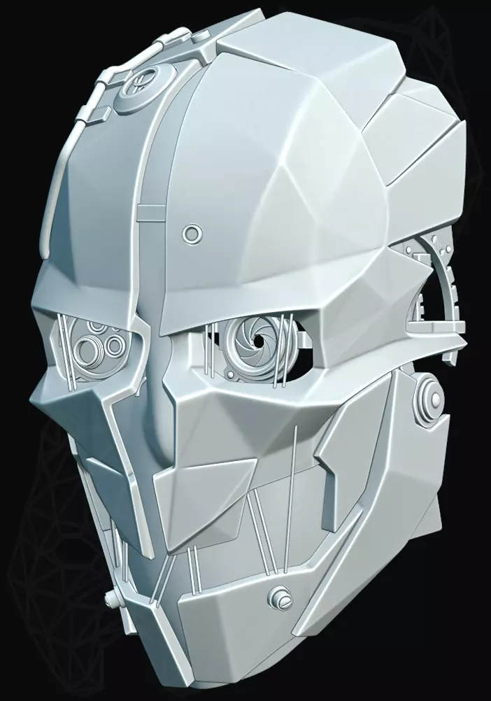 Dishonored 2 3d printable mask 3D print model_0