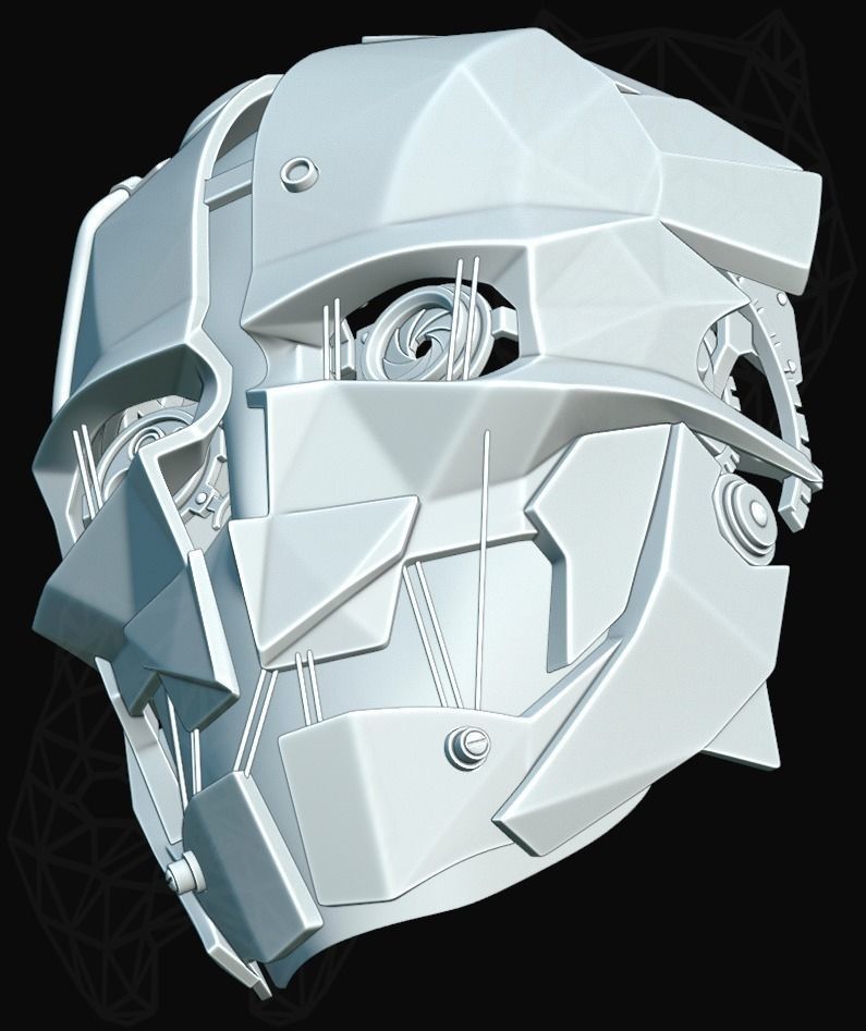 Dishonored 2 3d printable mask 3D print model_7