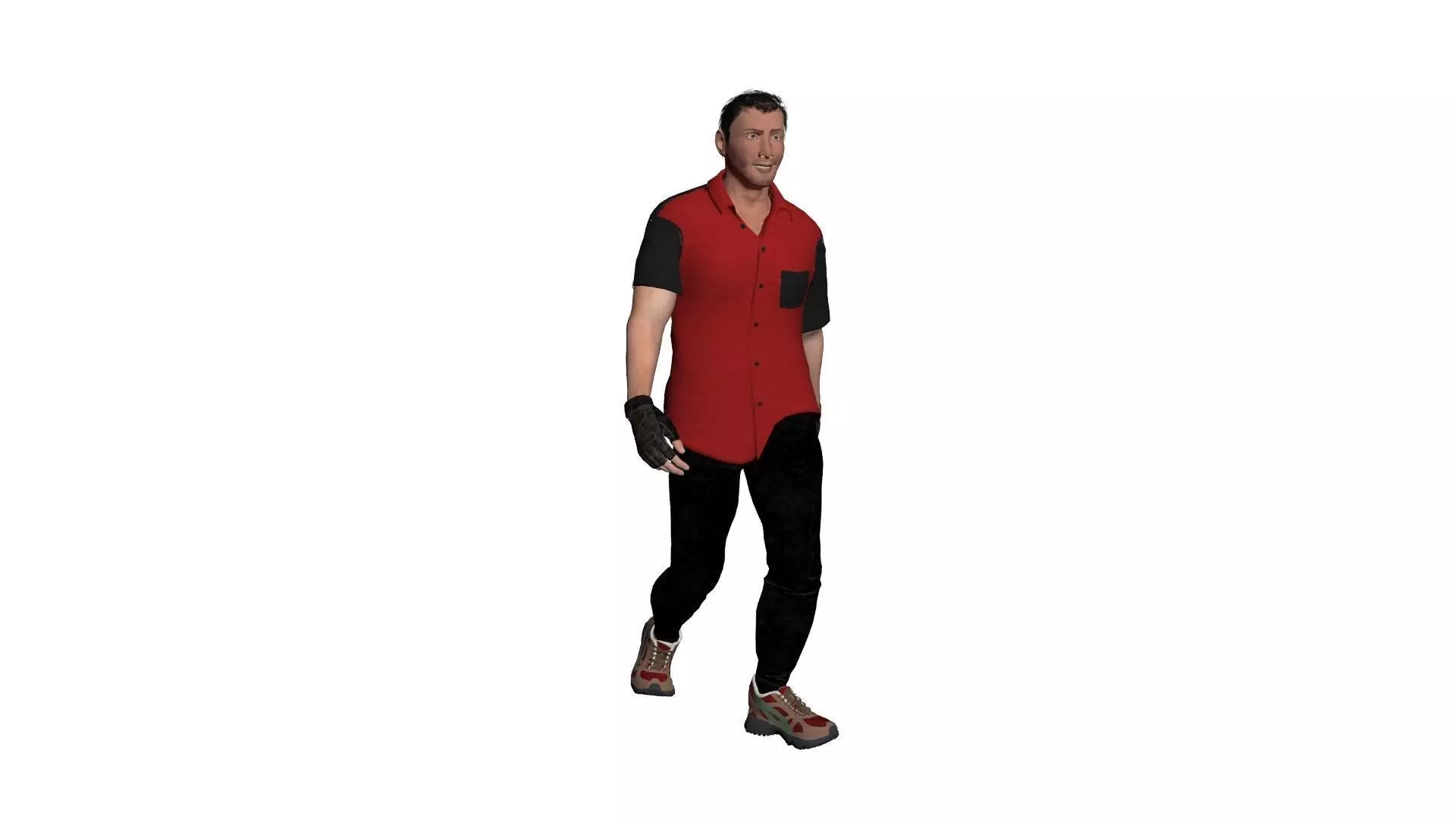 3D man ready to use  Free 3D model_0
