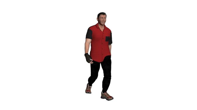 3D man ready to use  Free 3D model