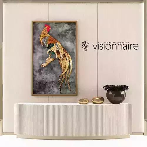 Visionnaire arts set - Rooster and Augustus curved cabinet 