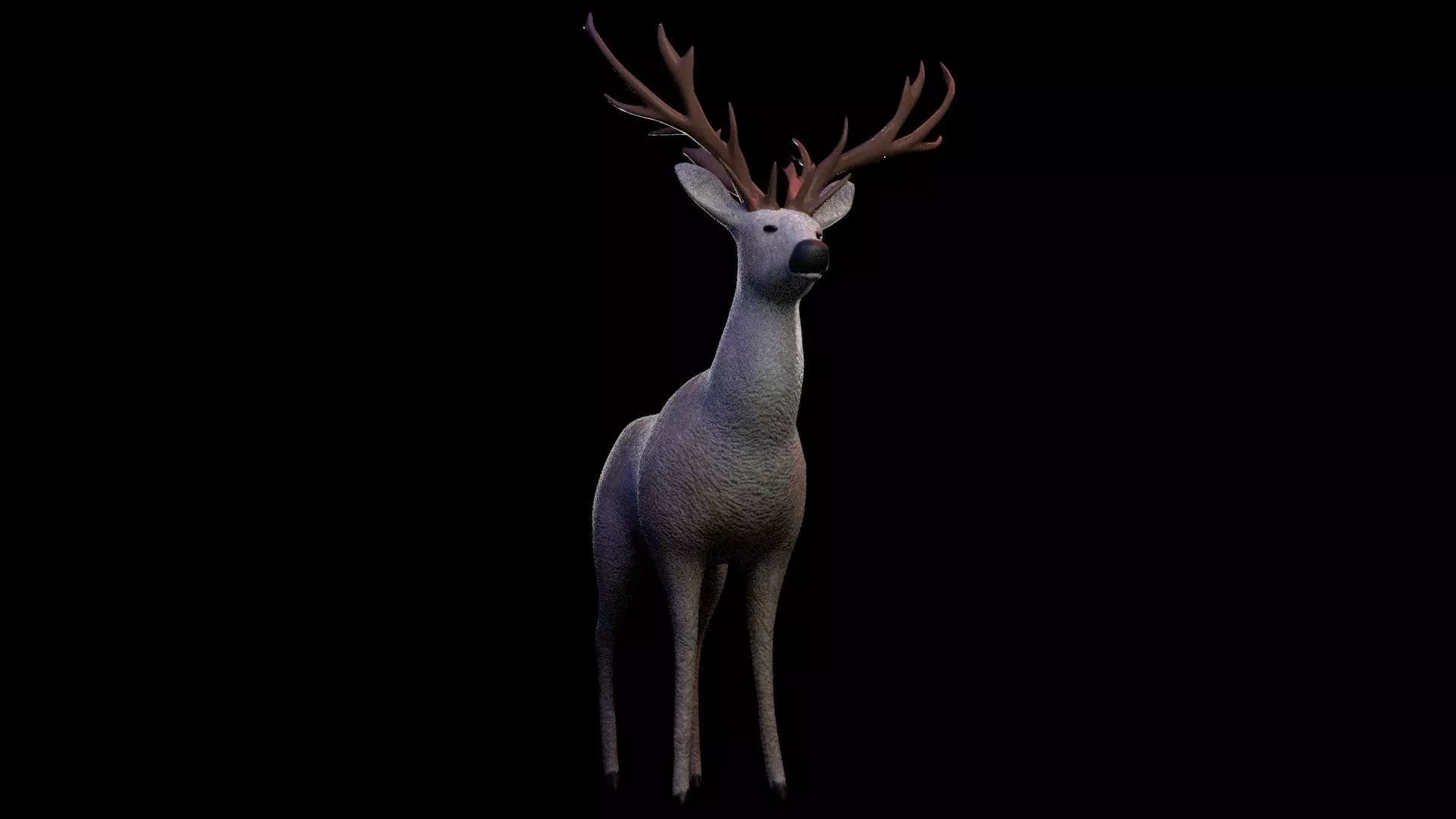 Deer mammal  Free low-poly 3D model_0