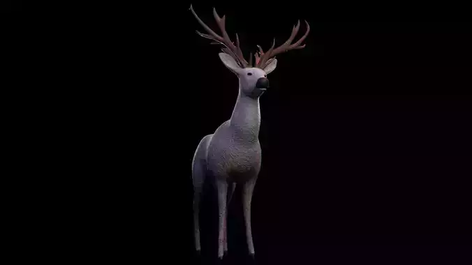 Deer mammal  Free low-poly 3D model