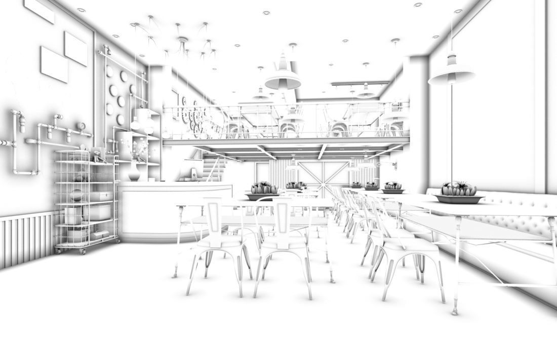 Business - Food Beverage 7-054 3D model_5