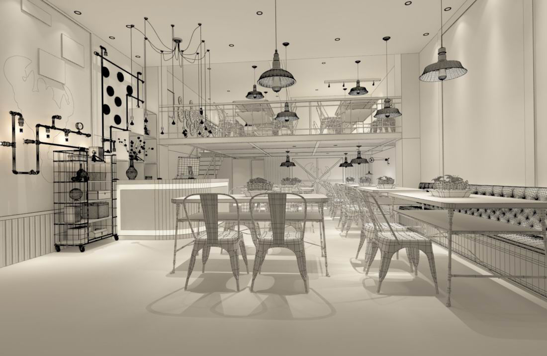 Business - Food Beverage 7-054 3D model_3