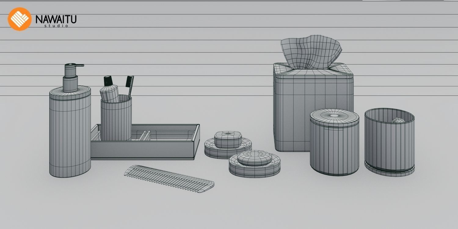 Nawaitu Studio Models Volume 01 Bathroom Accessories 02 3D model_6