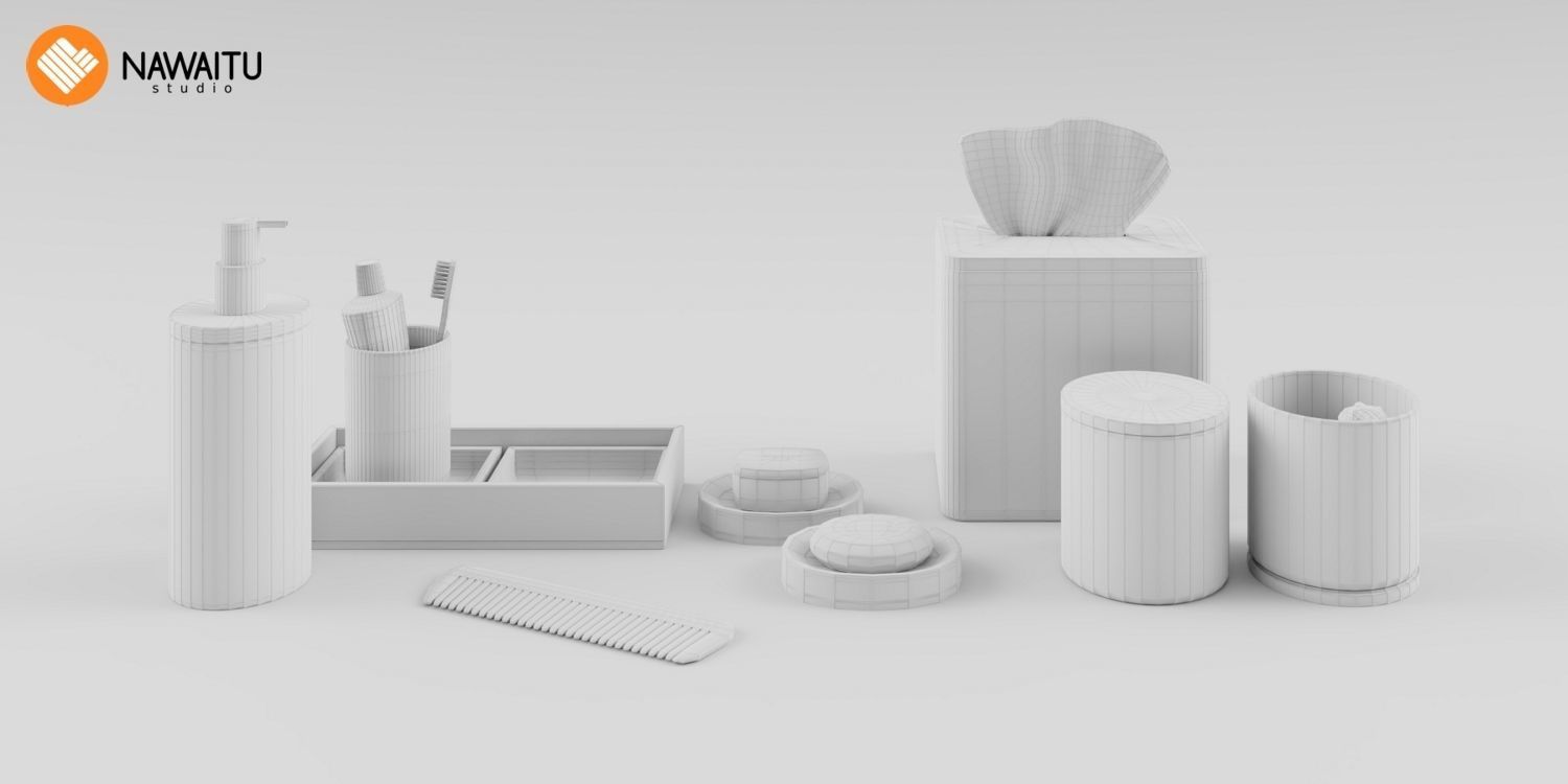 Nawaitu Studio Models Volume 01 Bathroom Accessories 02 3D model_5