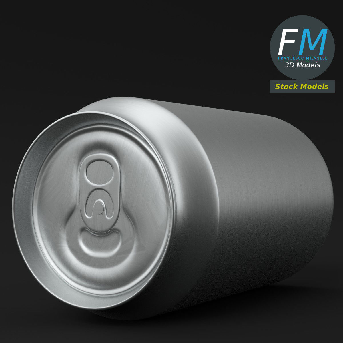 Closed soda can 3D model_5