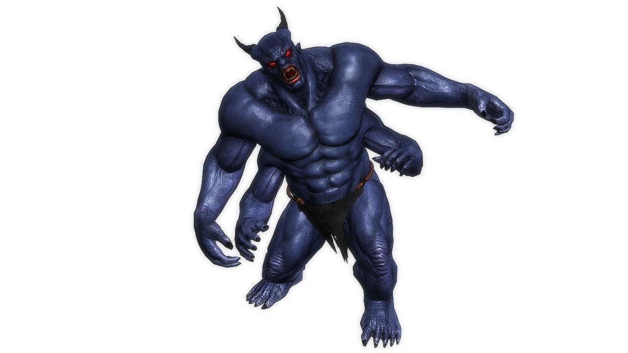 Boss Demon Low-poly 3D model_10