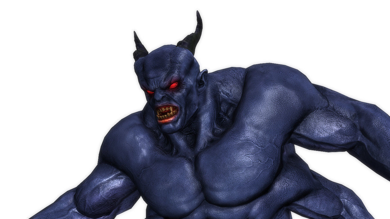 Boss Demon Low-poly 3D model_11