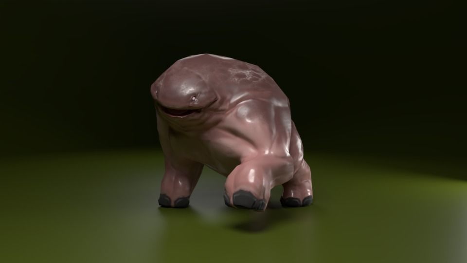 Hipomut animal Free low-poly 3D model_2