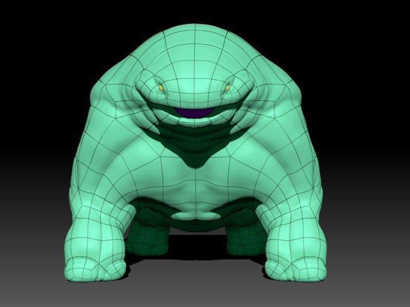 Hipomut animal Free low-poly 3D model_9
