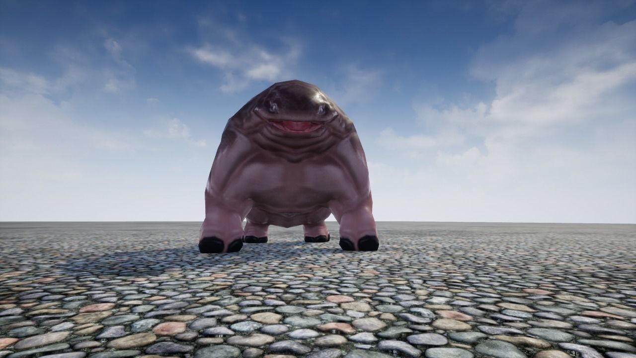 Hipomut animal Free low-poly 3D model_14