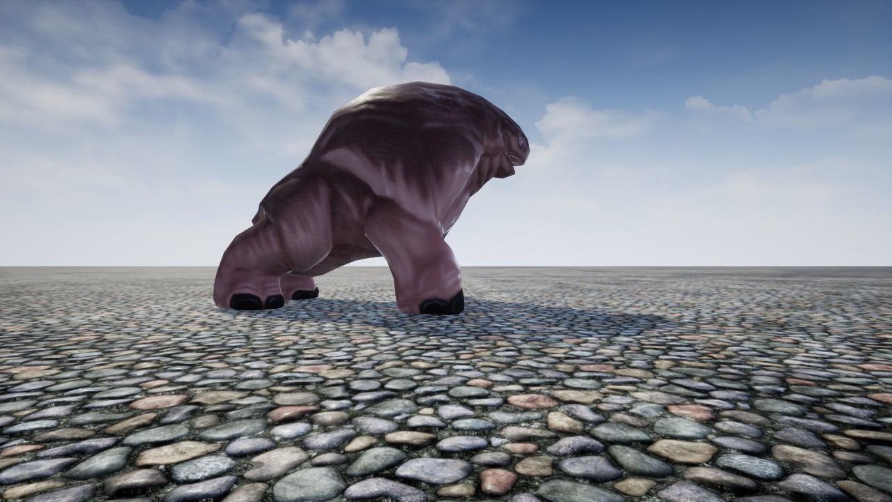 Hipomut animal Free low-poly 3D model_15
