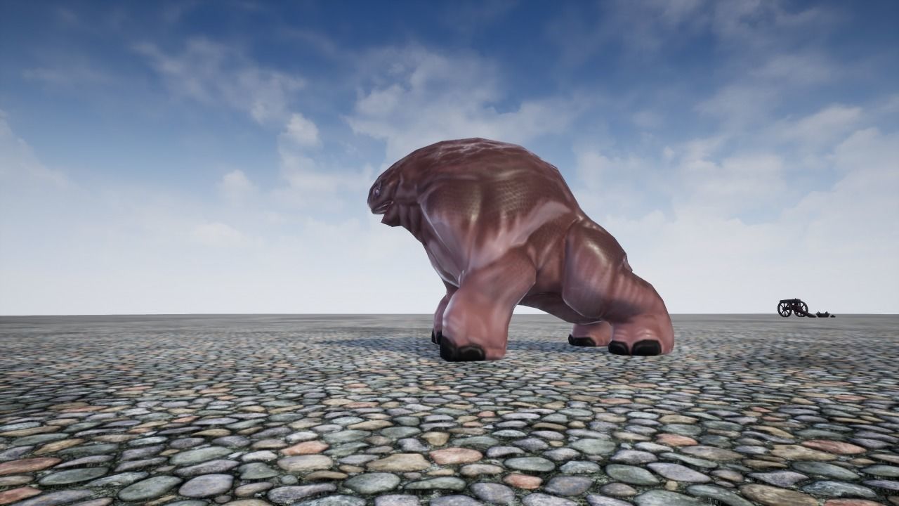 Hipomut animal Free low-poly 3D model_13