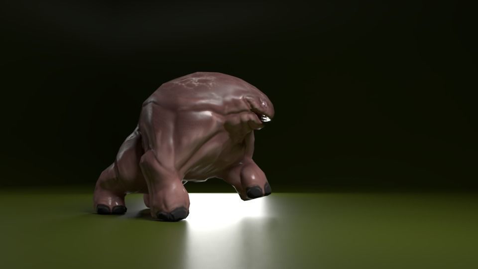 Hipomut animal Free low-poly 3D model_1