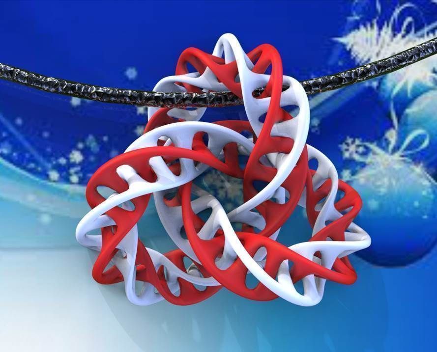  MOBIUS TORUS KNOT PENDANT 3D print model_1