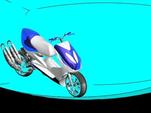 mbk booster nitro 3D print model_2