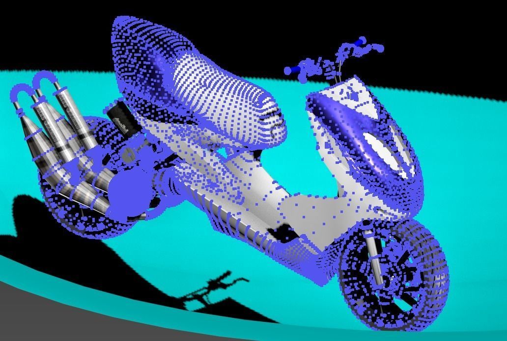 mbk booster nitro 3D print model_7