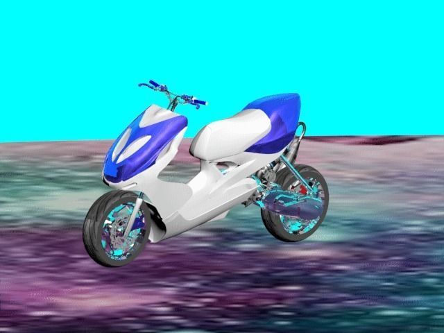 mbk booster nitro 3D print model_3