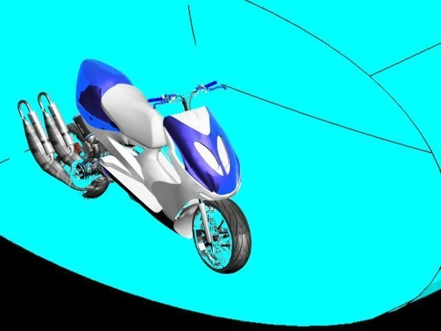 mbk booster nitro 3D print model_1