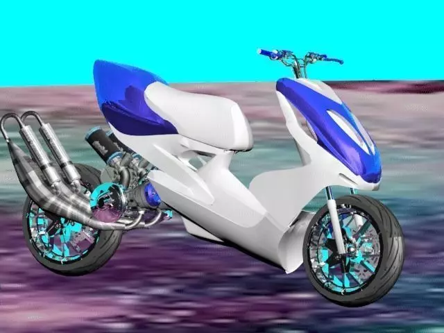 mbk booster nitro 3D print model_0