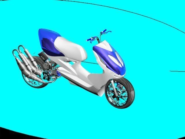 mbk booster nitro 3D print model_4