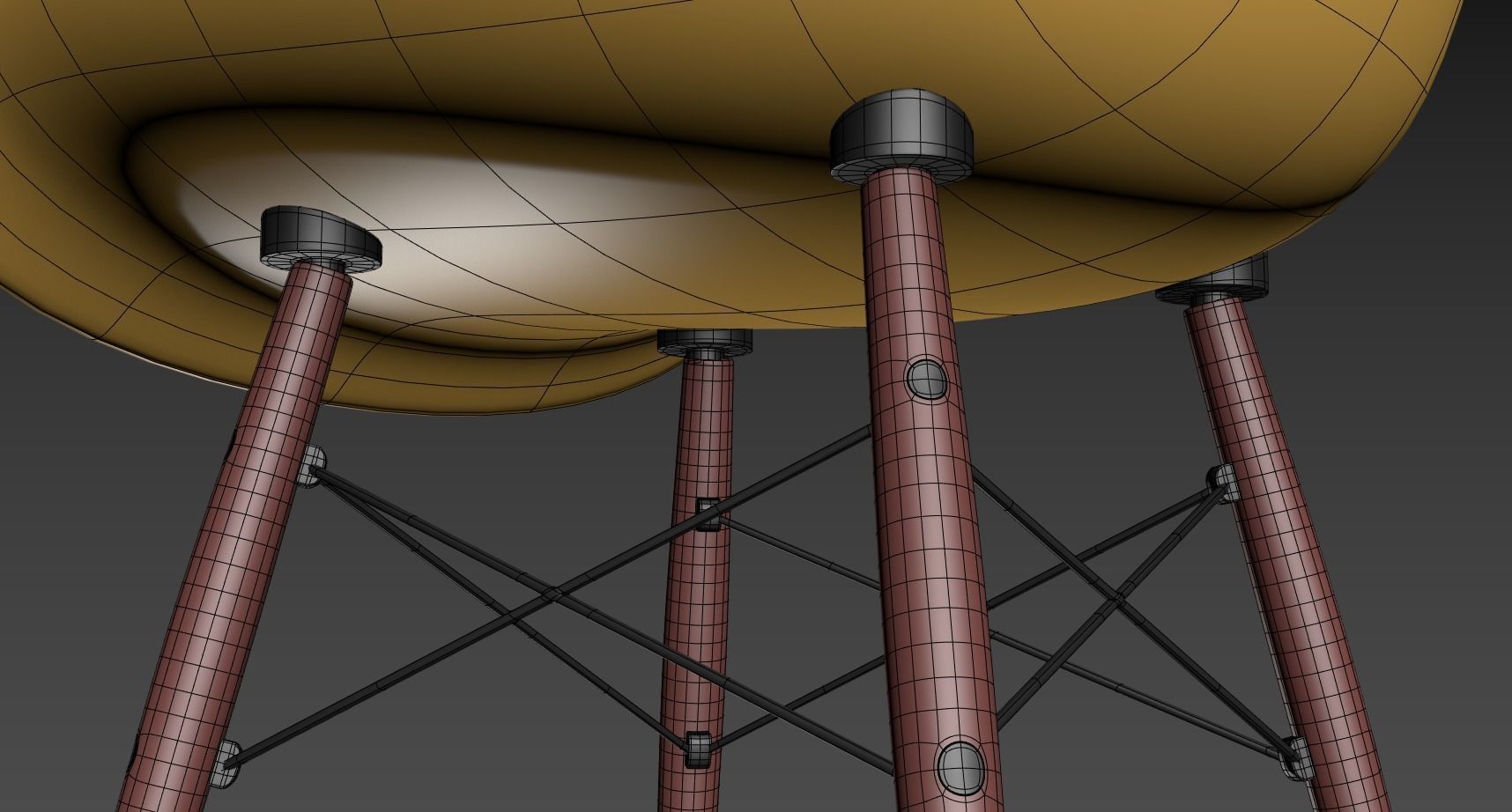 Chair eames dsw 3D model_5