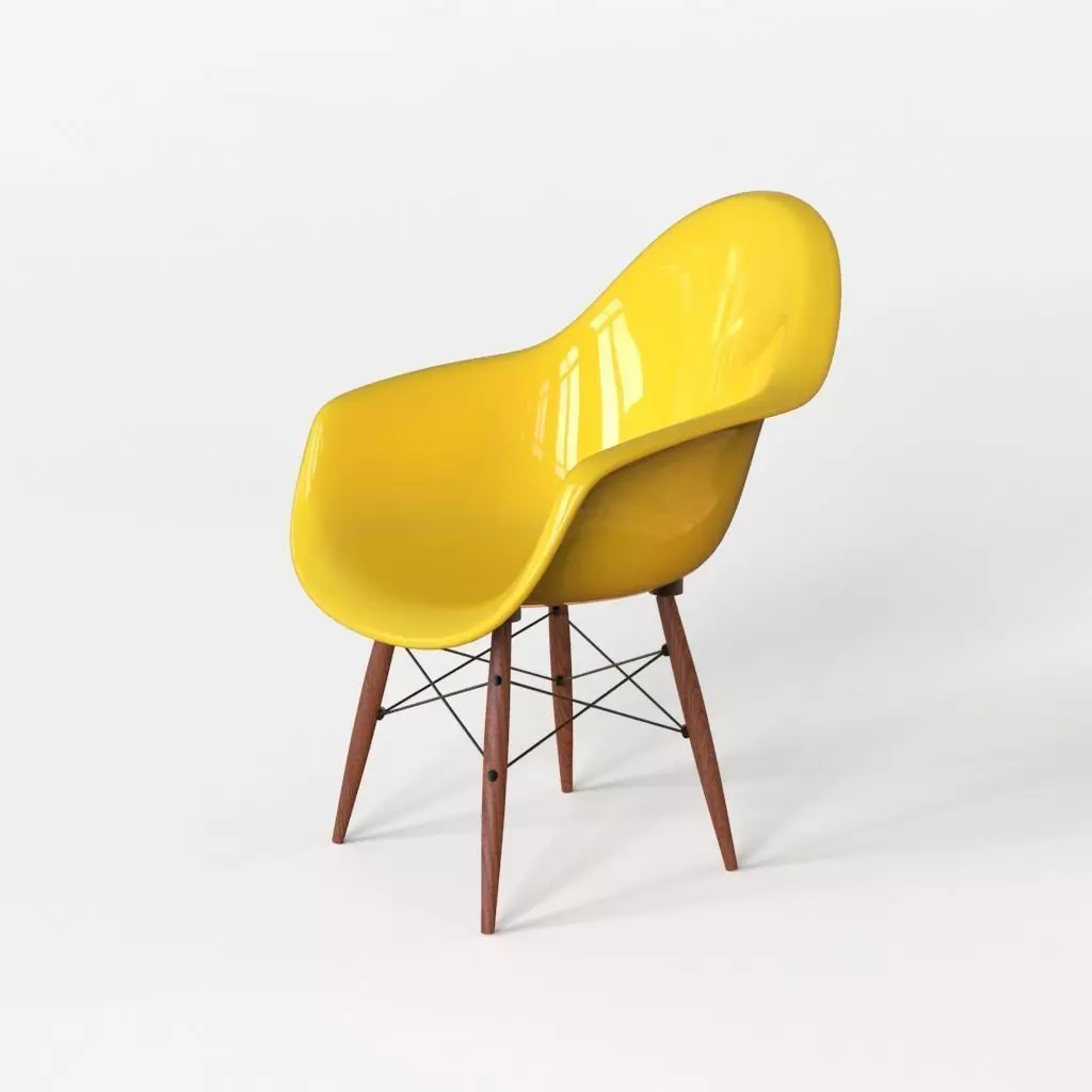 Chair eames dsw 3D model_0