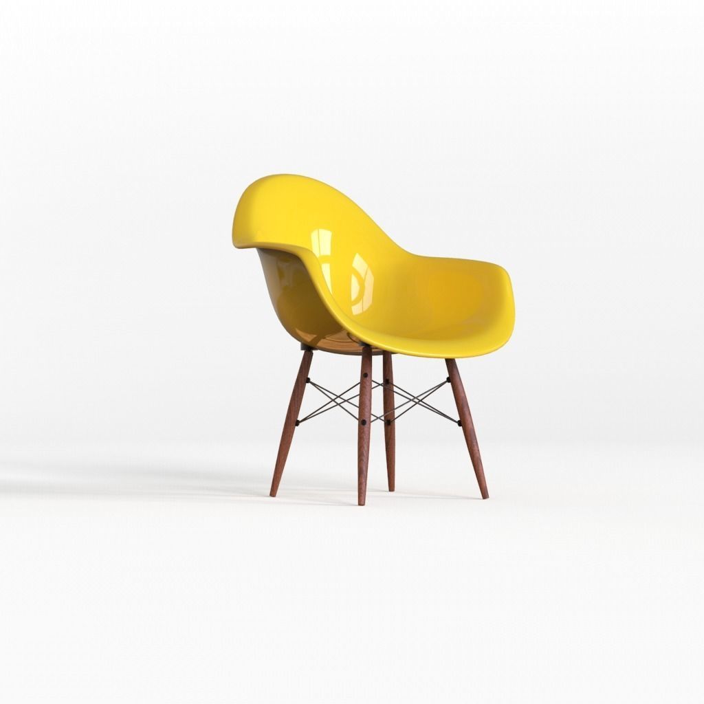 Chair eames dsw 3D model_2