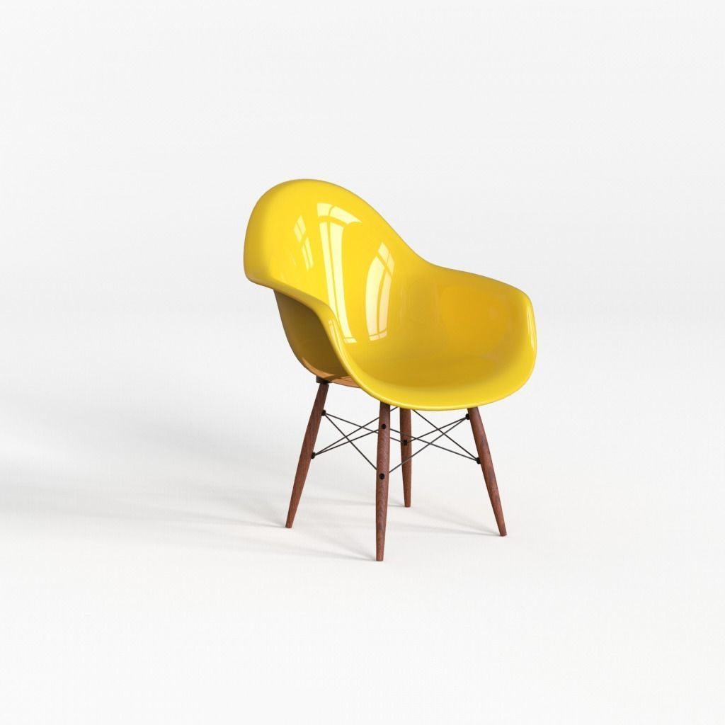Chair eames dsw 3D model_1