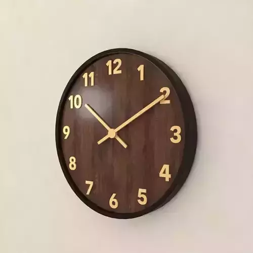 Wood wall clock