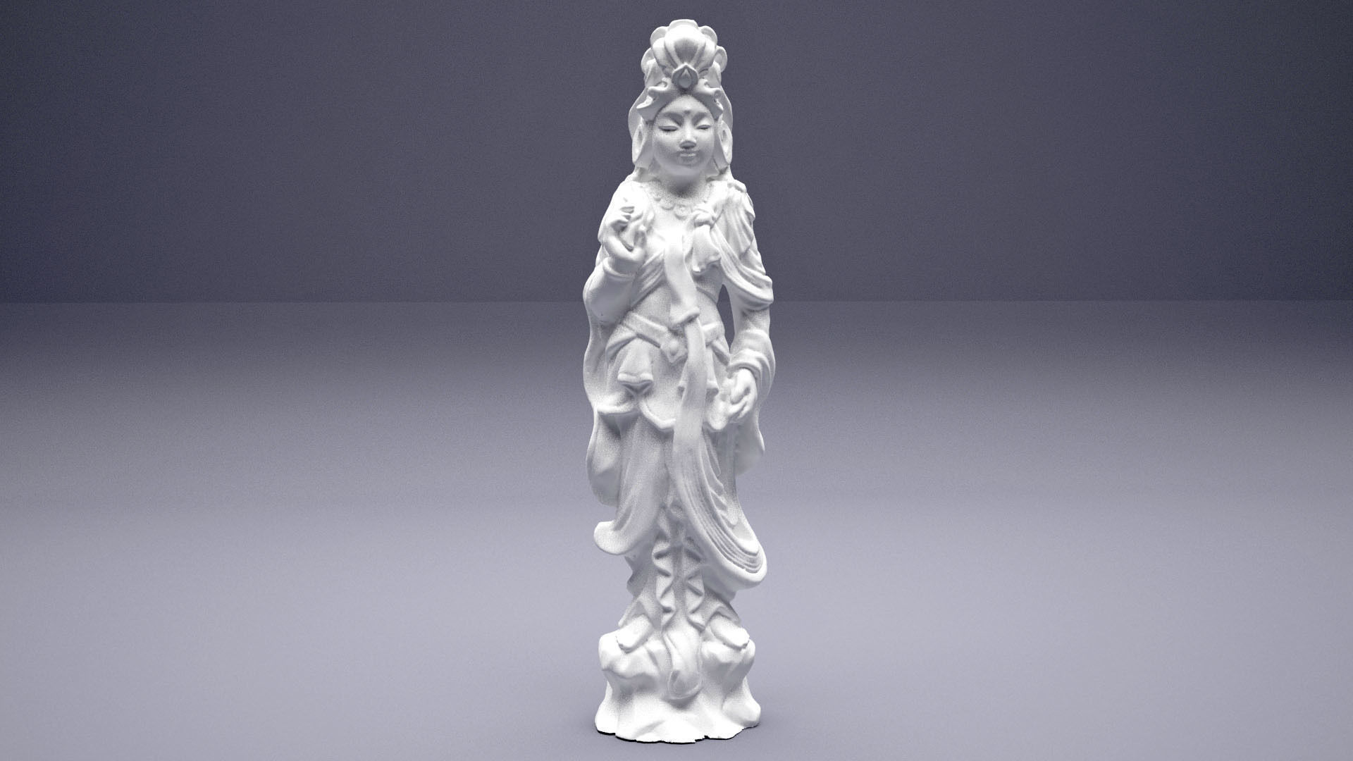 Buddhist Buddha Statue 3D print model_3