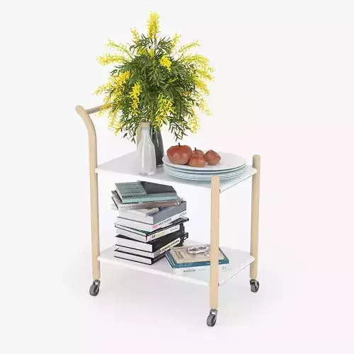 PS 2017 Side table on casters 3D model