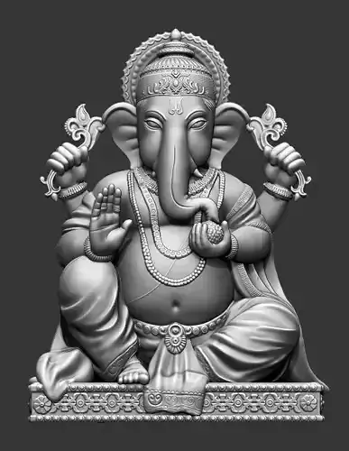 statue of Lord Ganesha 3D print model