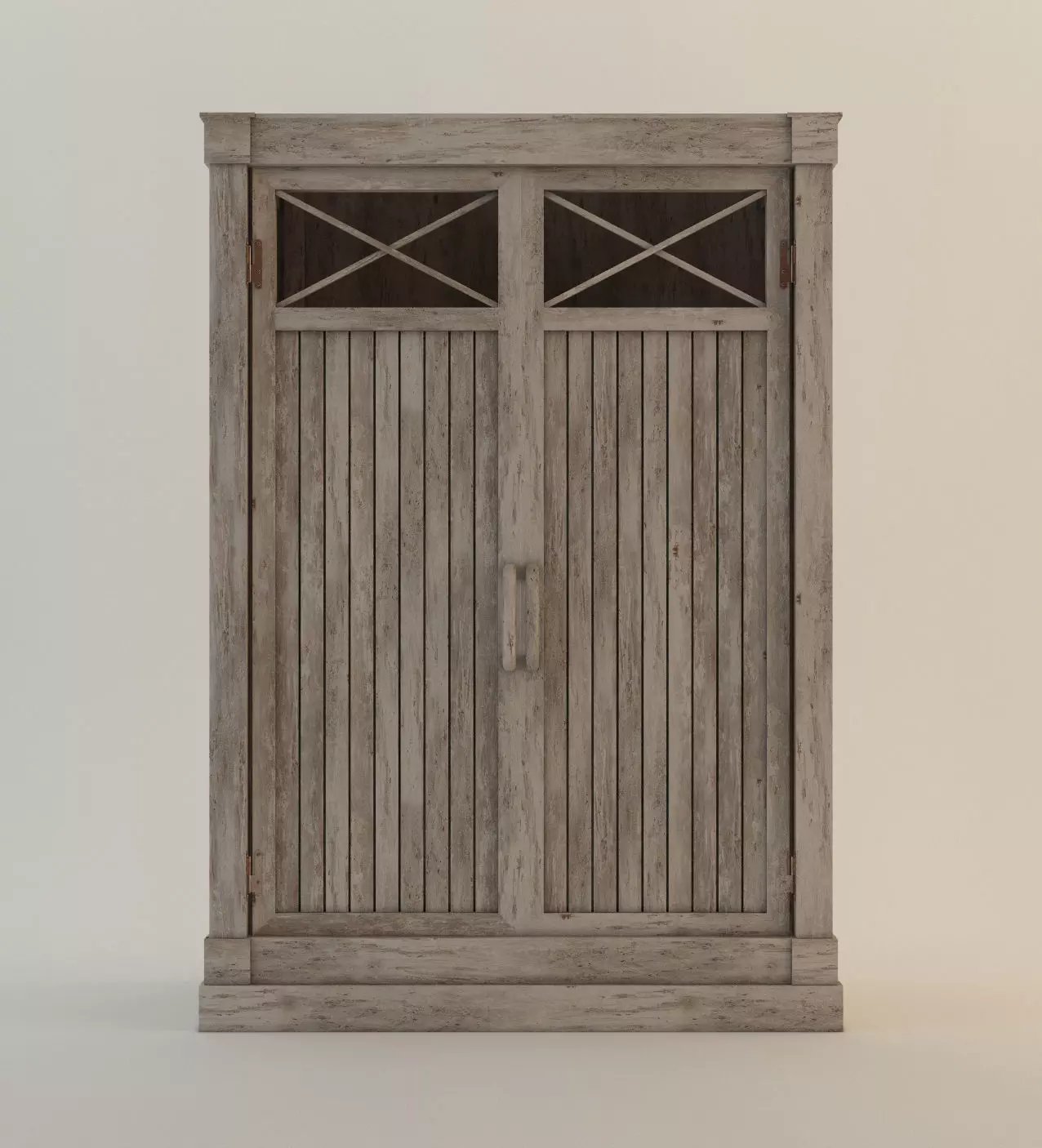 CABINET---Driftwood wooden cabinet 3D model