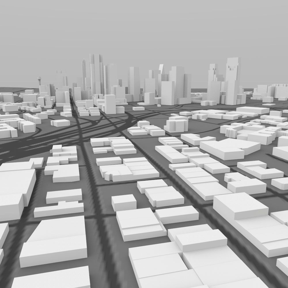 Dallas Skyline in 3ds and obj format 3D model_7