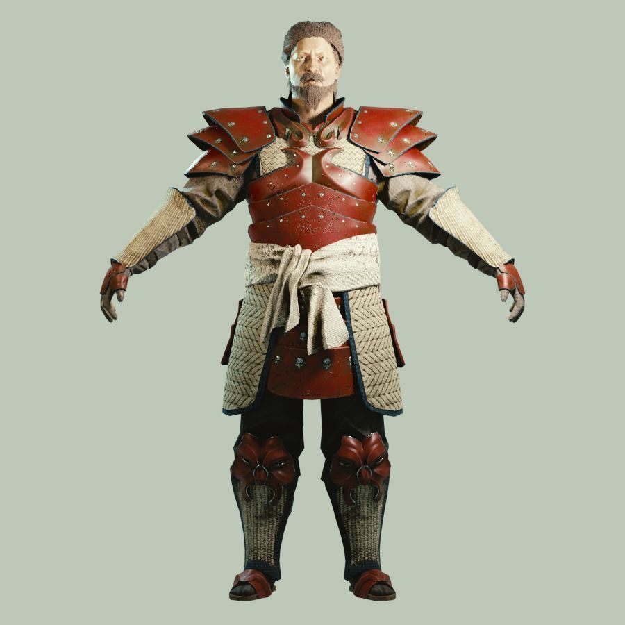 Eastern Armorset Low-poly 3D model_2